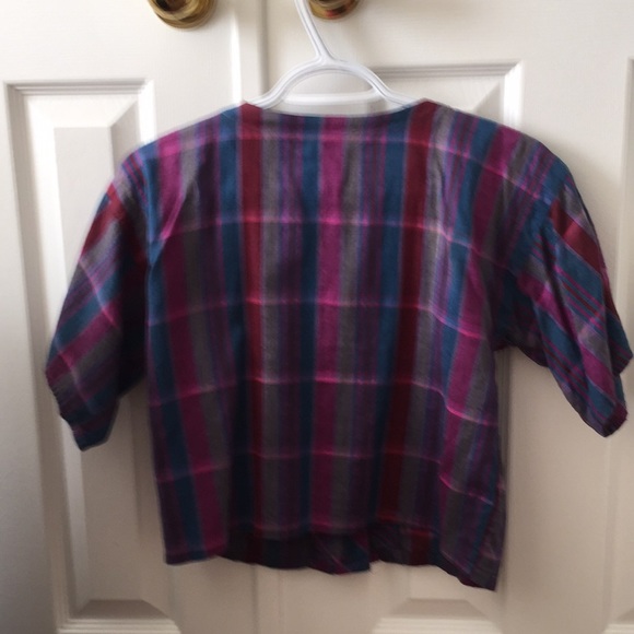 4ITEMS FOR 25- Vintage plaid crop top - Picture 4 of 4